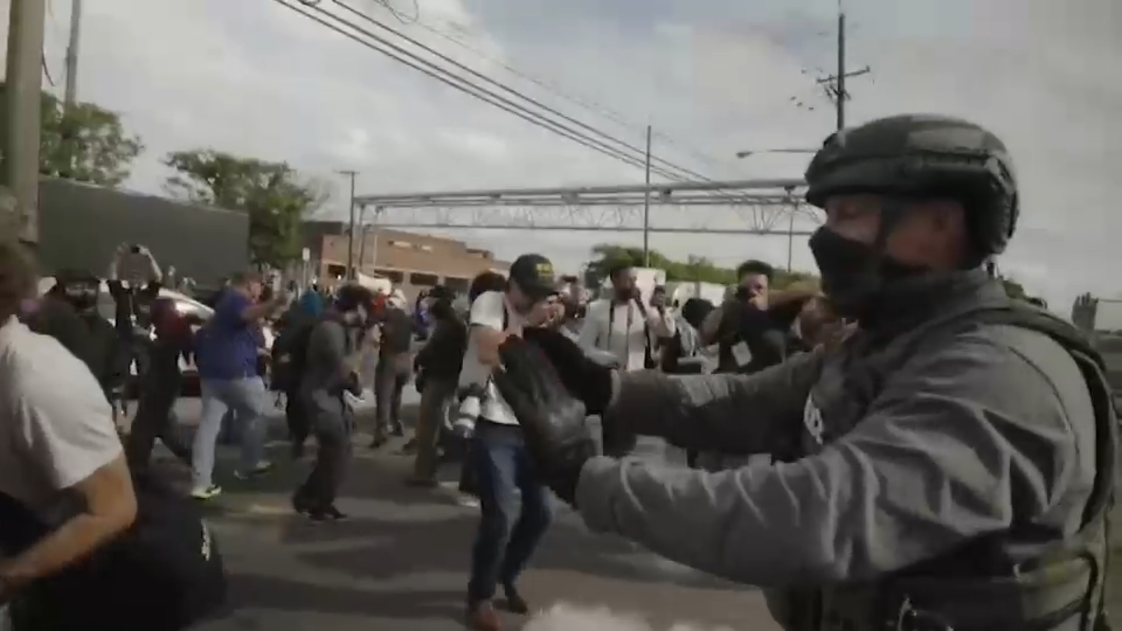 Pepper balls deployed as tensions rise during protest at Delaney Hall in Newark; hunger strike underway