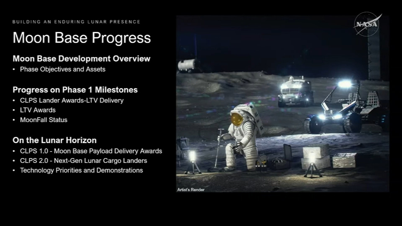 NASA lays out moon base plans with landers, buggies and drones at the top of the list