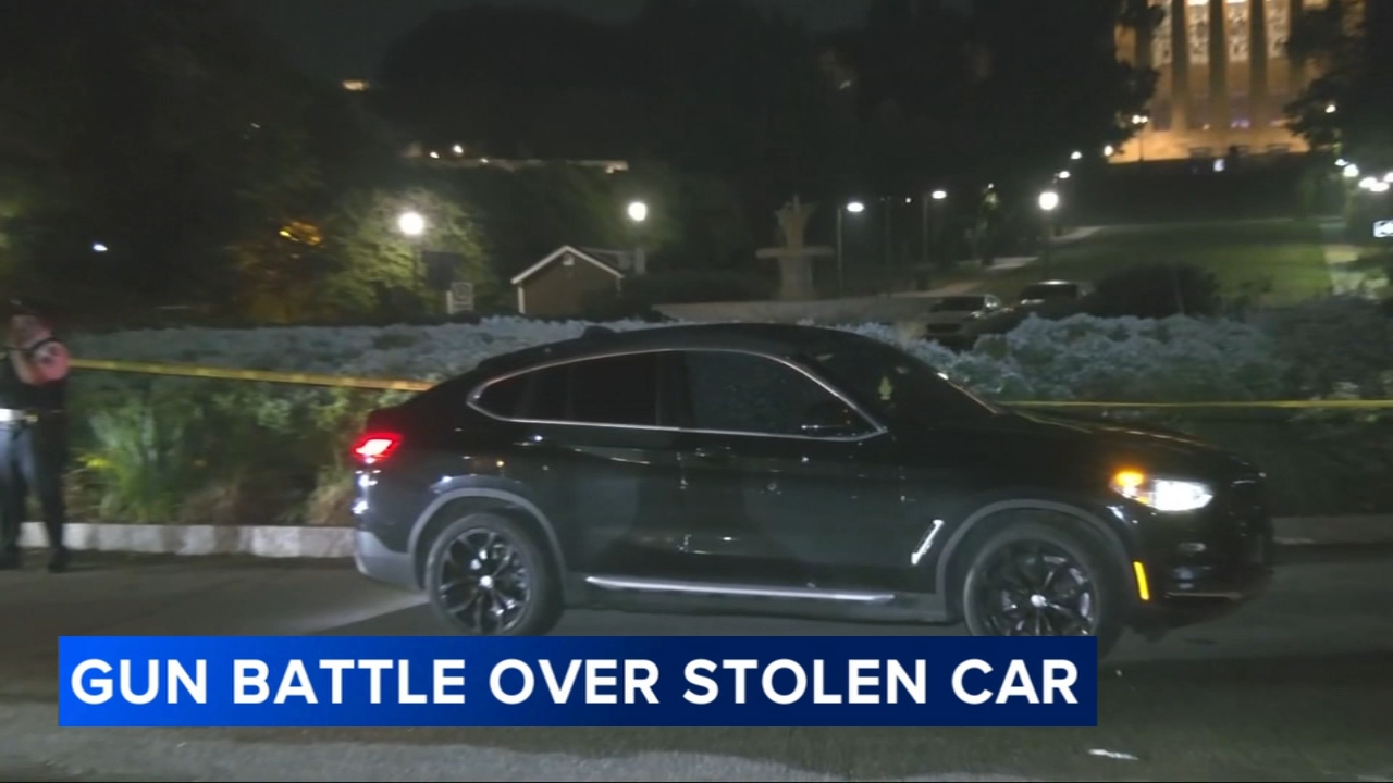 More than 30 shots fired in gun battle after owner tracks down stolen vehicle near Art Museum