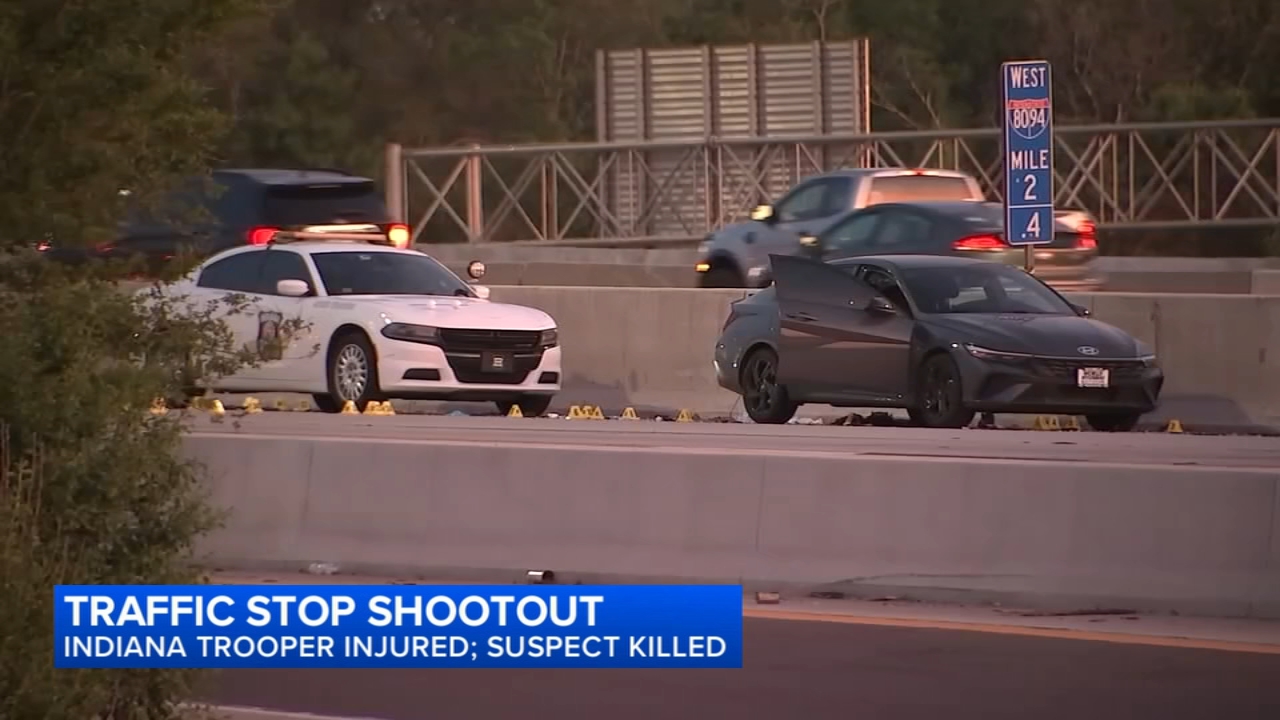 Suspect killed, trooper injured in I-80/94 shooting in NW Indiana
