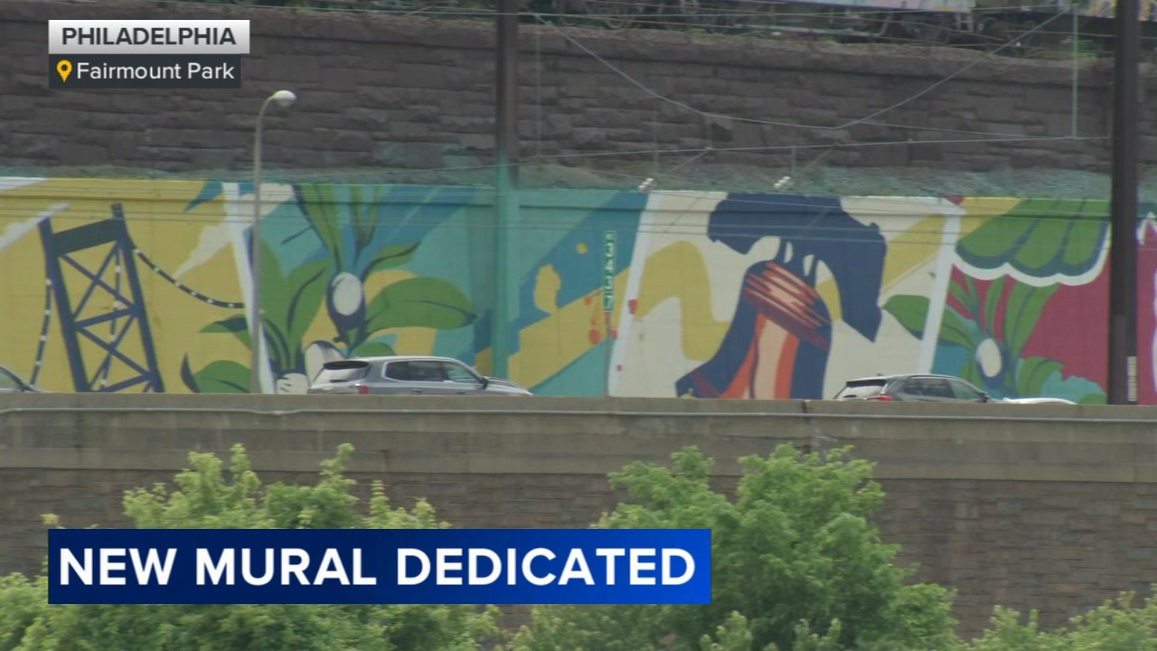 Mayor celebrates new "Gateways to Philadelphia" mural and highway beautification improvements