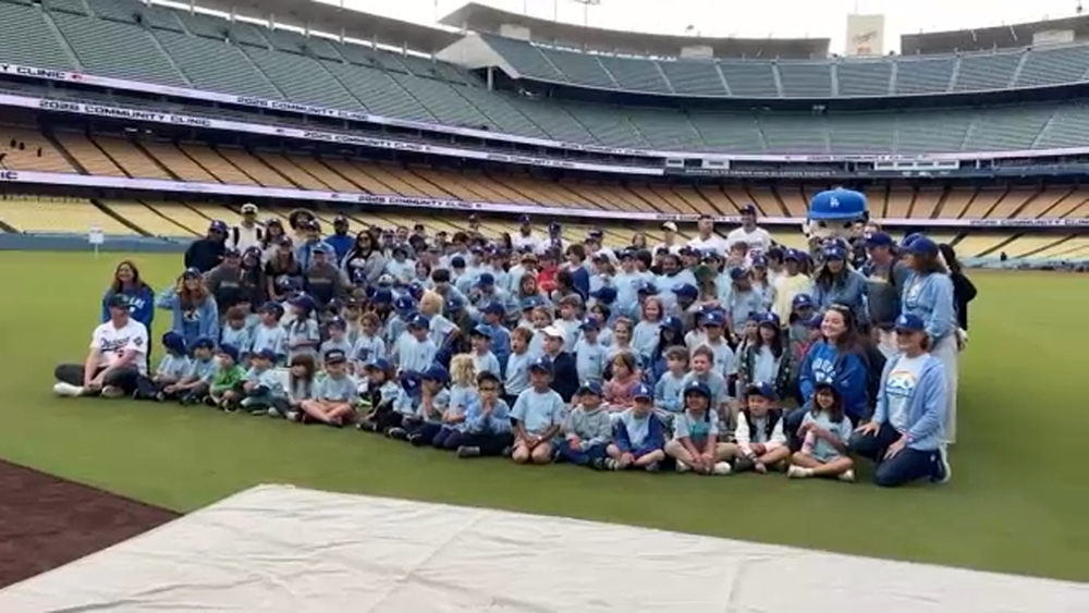 Students who lost school in Palisades Fire spend day at Dodger Stadium