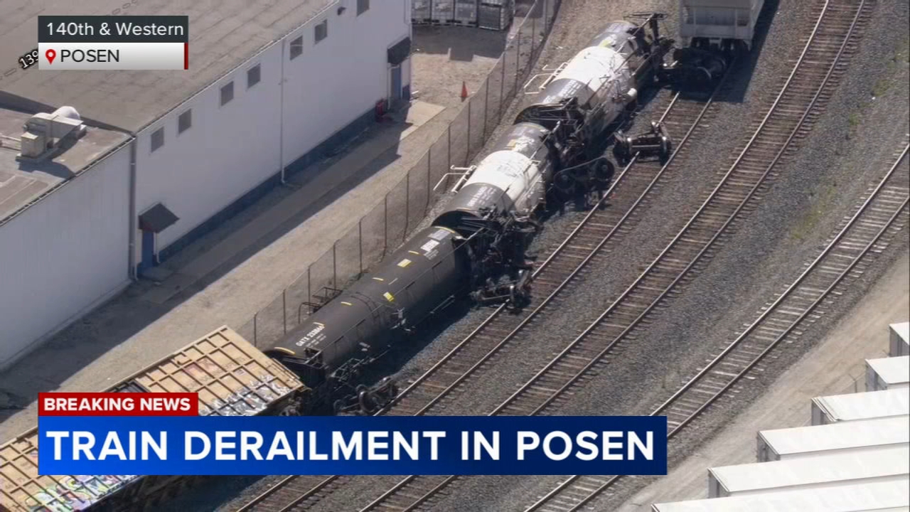 Train derails in Posen