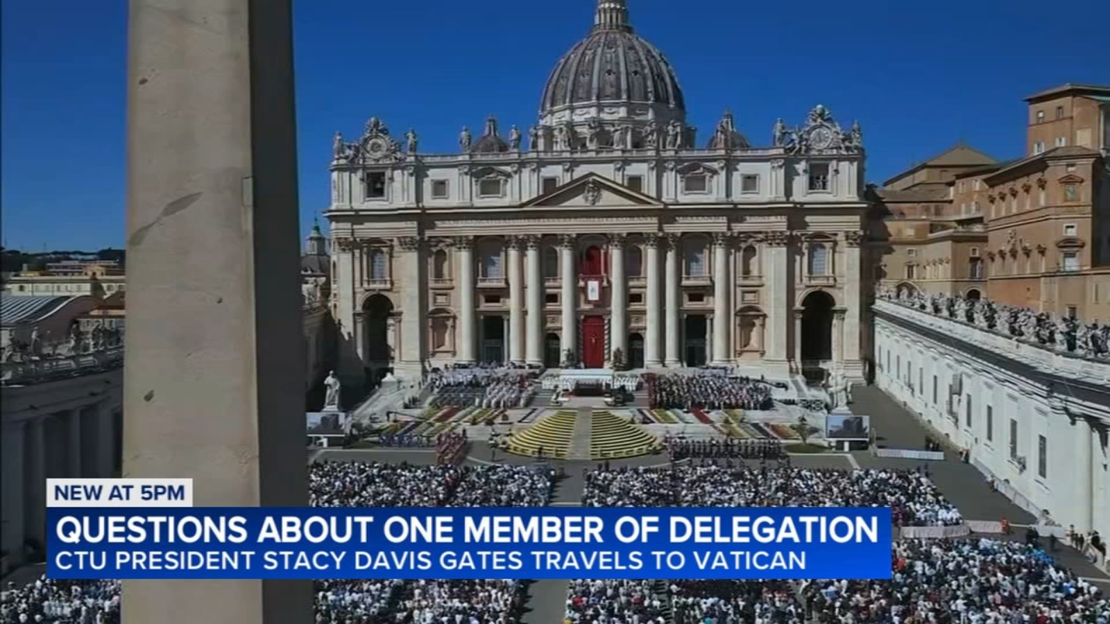 CTU President Stacy Davis Gates' travel to meet Chicago-born Pope Leo draws mixed response