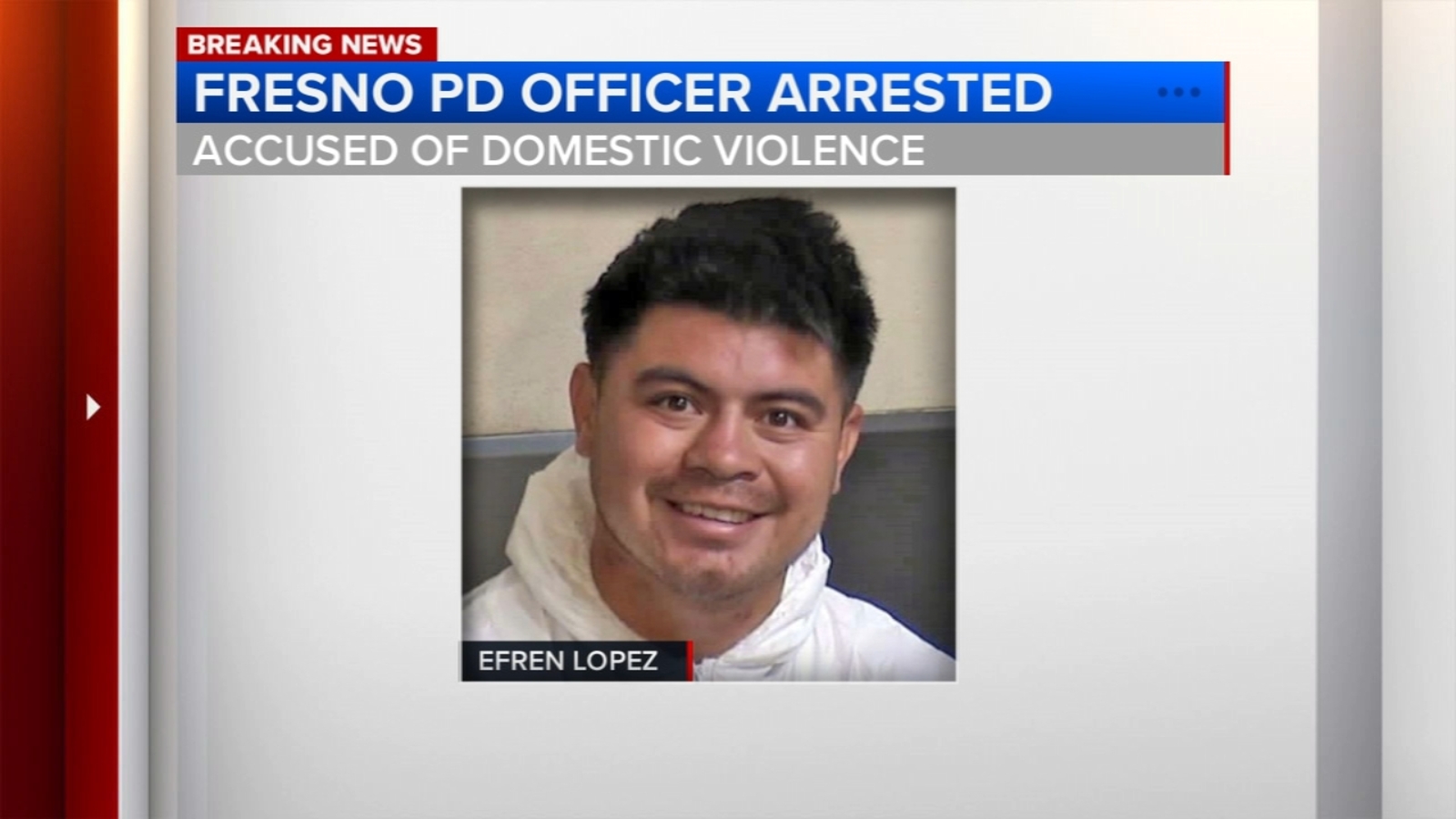 Fresno Police officer arrested on domestic violence charges: FCSO