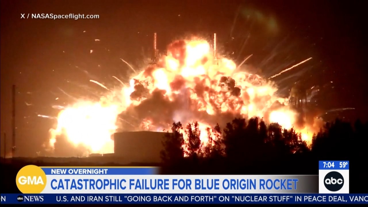 Blue Origin rocket explodes during test at Cape Canaveral