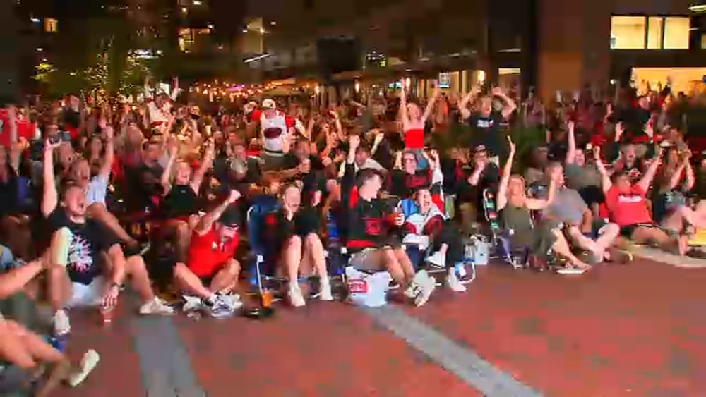 Canes fans leave downtown Raleigh watch parties feeling good