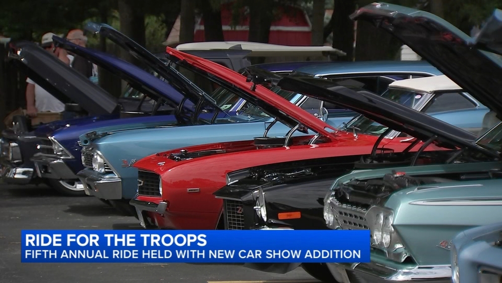 Fifth Annual Ride for the Troops fundraiser held with new car show addition