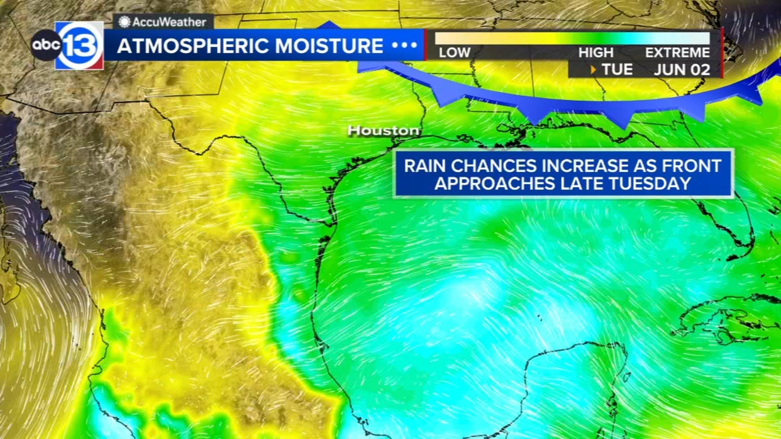 Tropical moisture blows in thunderstorm chances this week