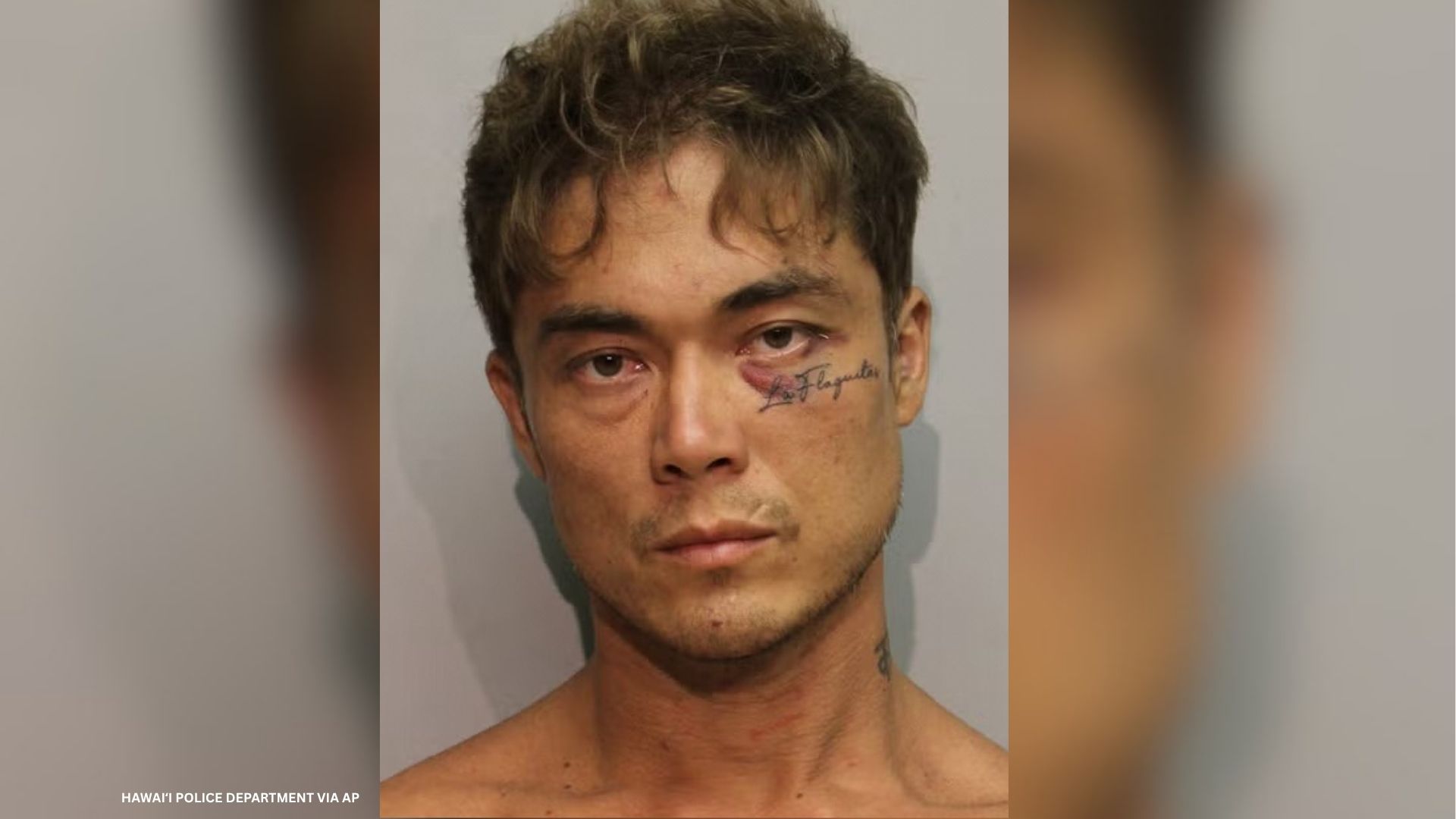 This undated booking photo provided by the Hawaiʻi Police Department on Friday, May 29, 2026, shows Jacob Baker.