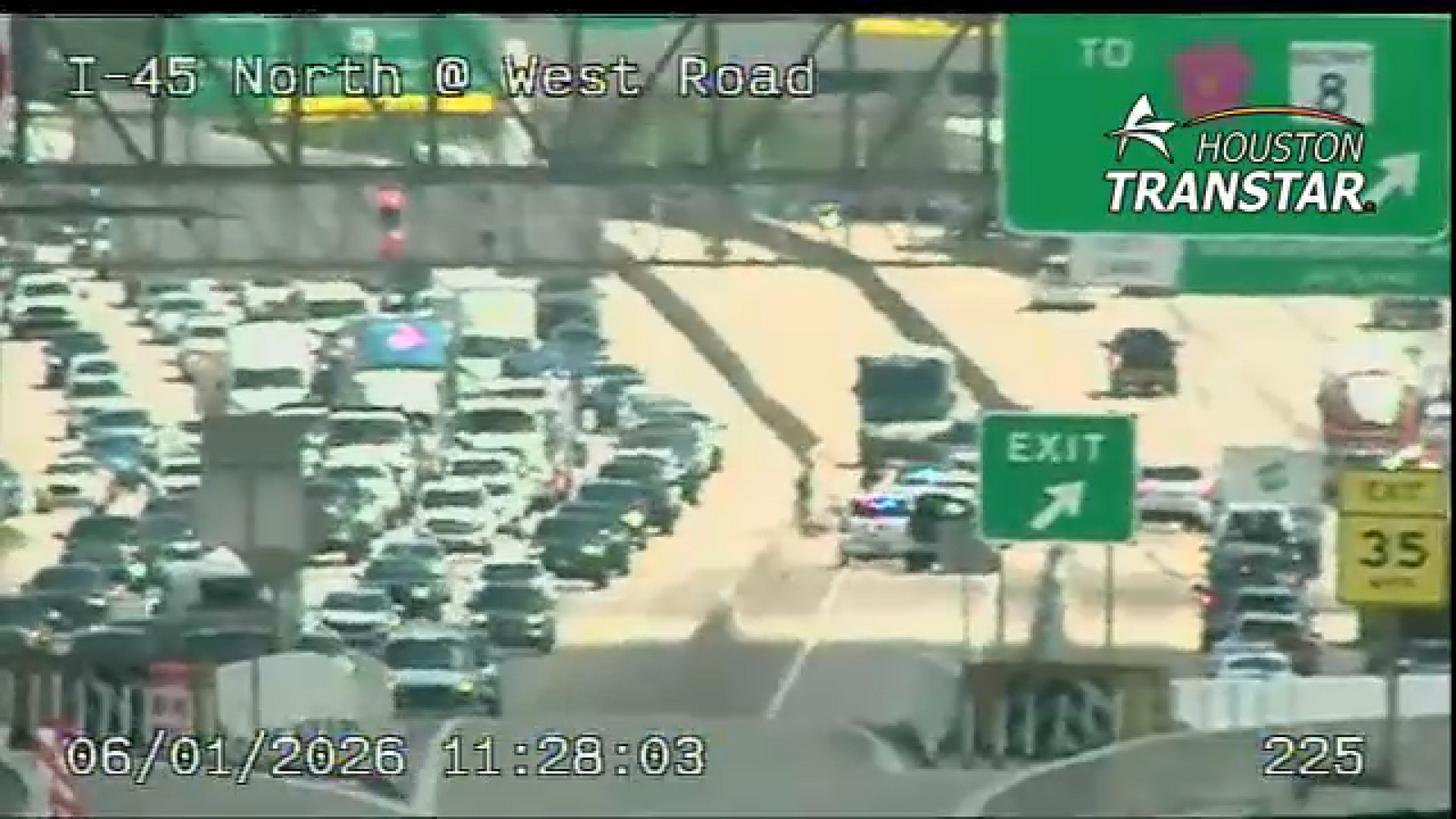 Pedestrian dead after being hit by vehicle in North Freeway HOV lane ...