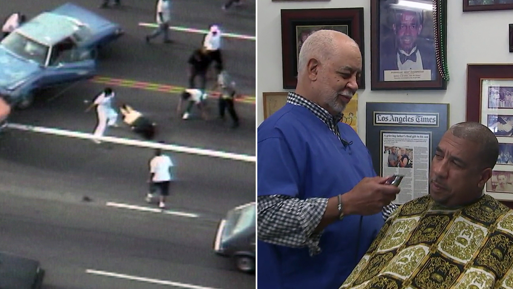 South LA barbershop recalls being at epicenter of 1992 riots
