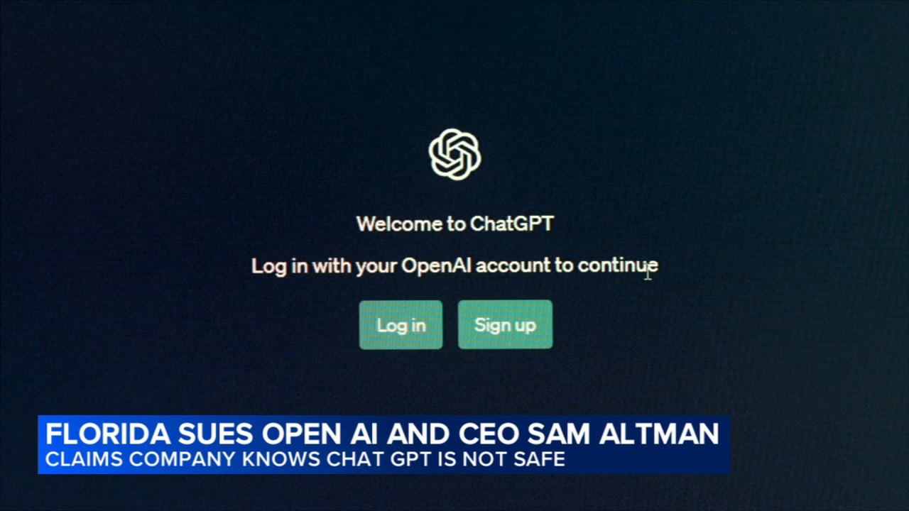 Florida sues OpenAI and CEO Sam Altman, claiming company concealed serious risks of ChatGPT