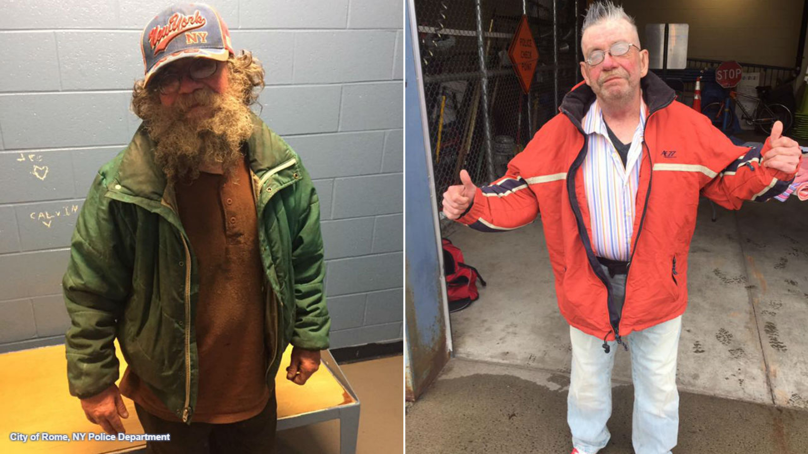 Police In Rome New York Step Up To Give Homeless Man Makeover Abc7 New York