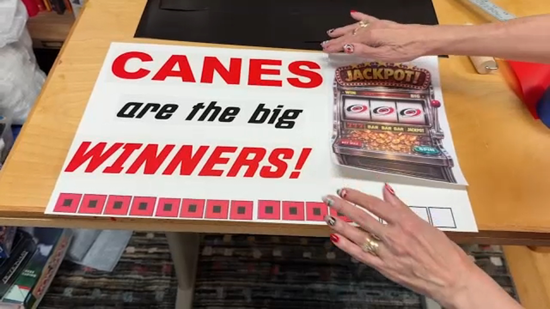 The Sign Lady has a special one ready for the Golden Knights.