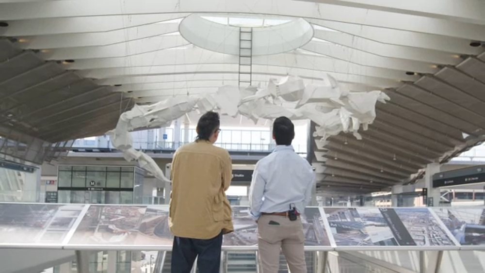 LA artist's sculpture at LAX explores imagination, culture and space
