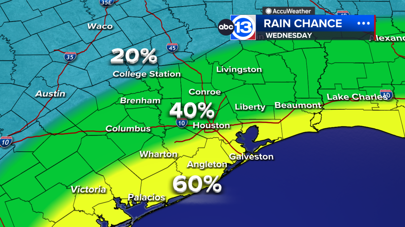 Scattered storms possible each day this week and into the weekend
