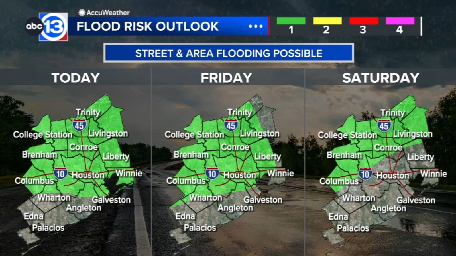 More rounds of rain expected Thursday, Friday and through the weekend