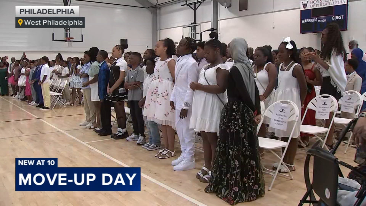 Move-up day at WPACES in West Philadelphia
