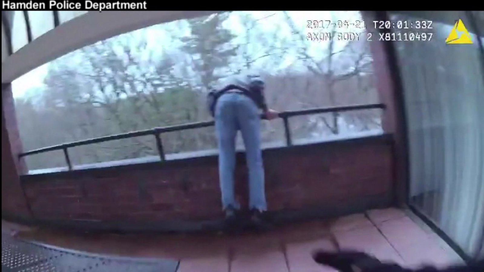 Dramatic video shows officer saving man moments before he was about to ...