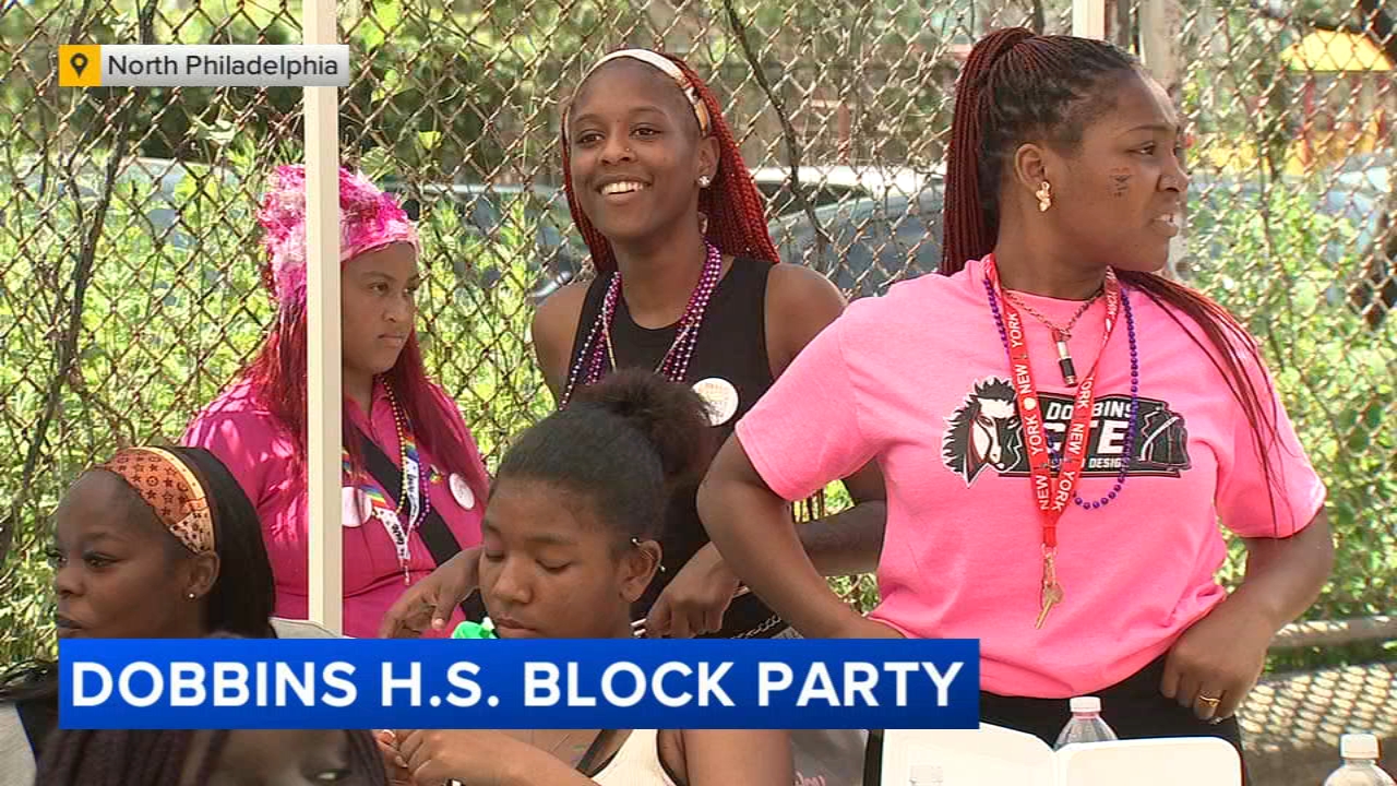 Dobbins High School celebrates class of 2026 with summer send-off block party