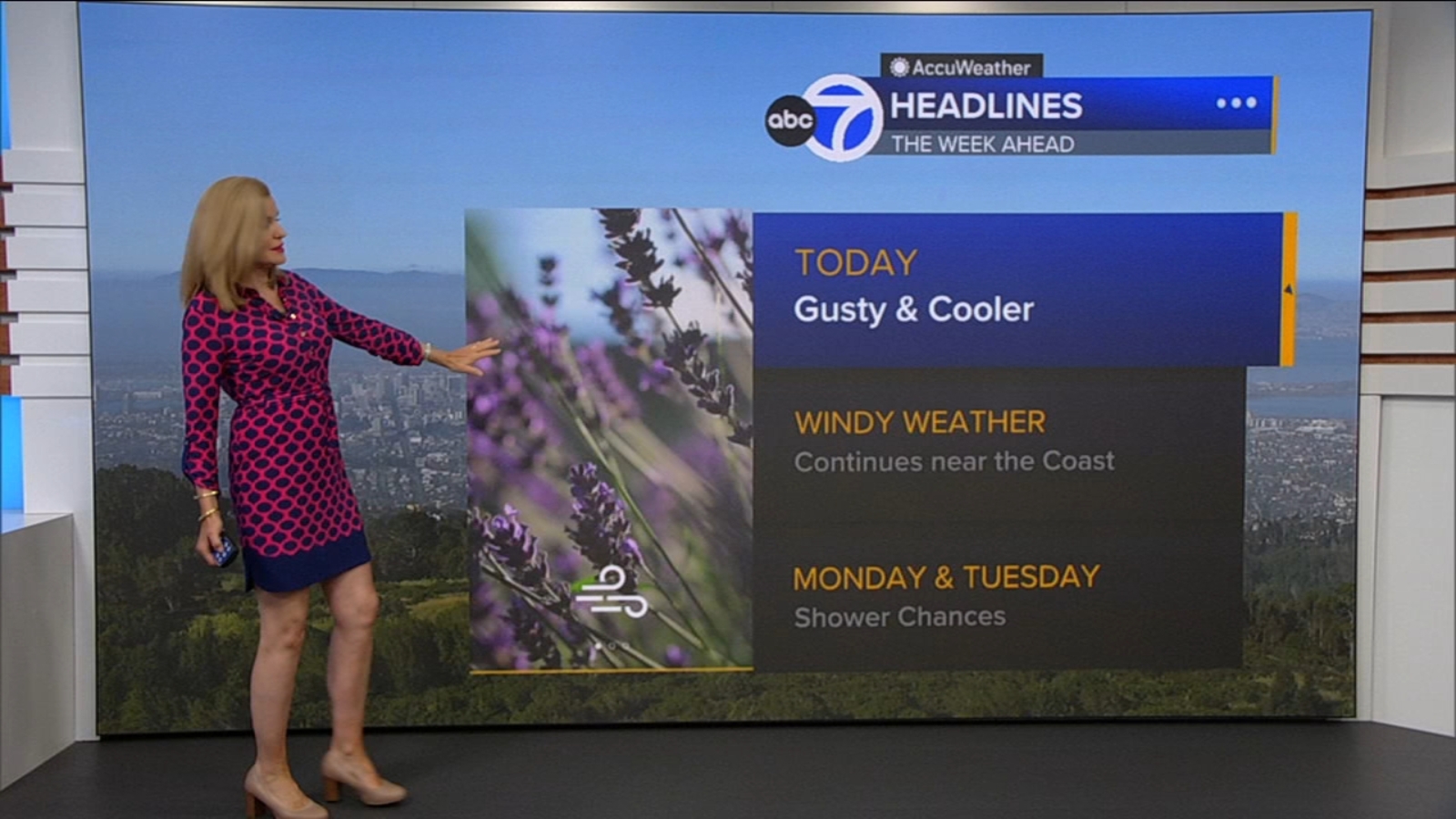 AccuWeather Forecast: Gusty and cooler