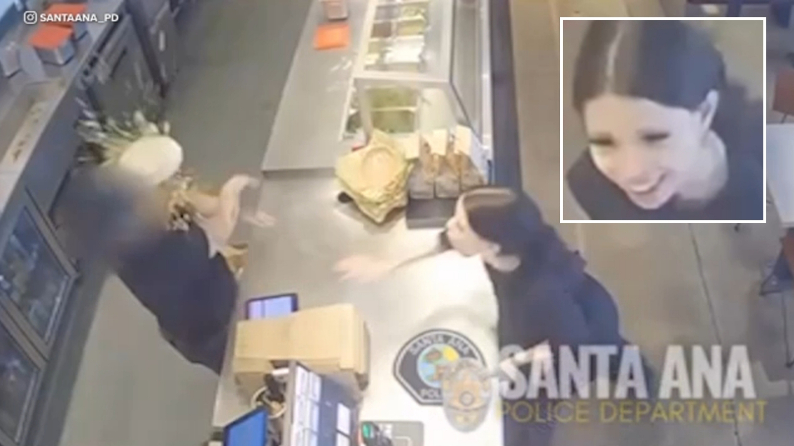 Samantha Salomon, 18, arrested after throwing food at Chipotle worker in Santa Ana Samantha Salomon, 18, arrested after throwing food at Chipotle worker in Santa Ana