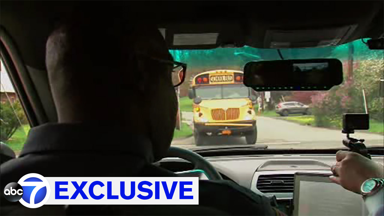 Exclusive ride-along targeting Ramapo bus drivers who pass school buses