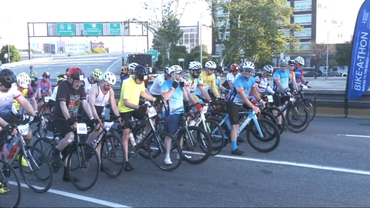Cyclists take part in the 54th annual Bridge to Beach Bike-a-Thon