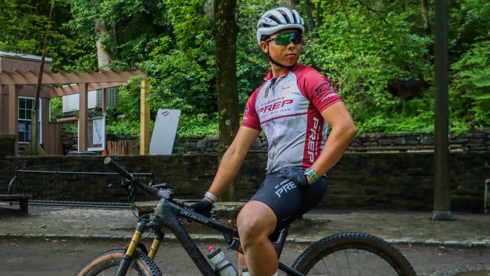 St. Joe's Prep senior races to the top of their Mountain Biking Team