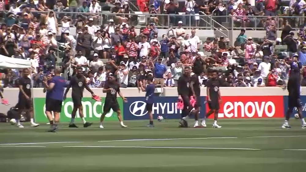 Team USA kicks off practice in Irvine ahead of first World Cup game