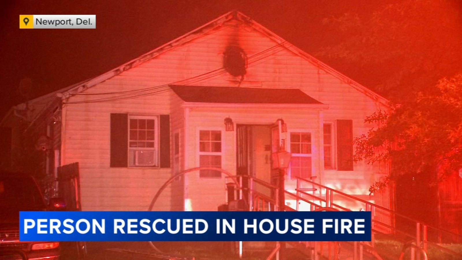 Person hospitalized following house fire in Newport, Delaware - 6abc ...