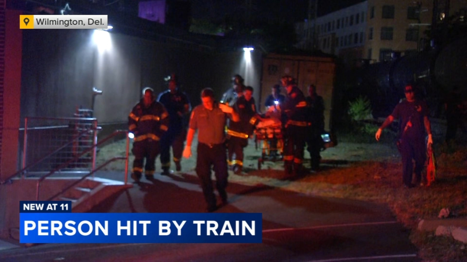 Man critically injured after being hit by train in Wilmington, Delaware ...