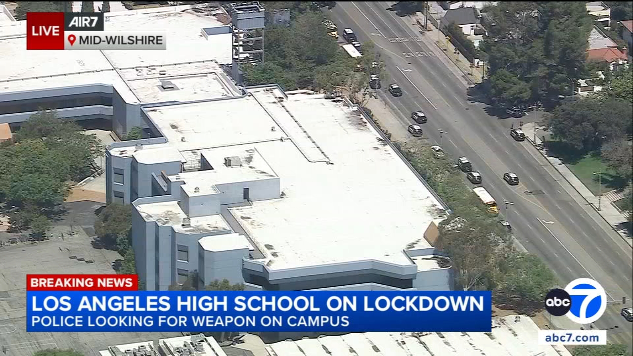 LA High School on lockdown after armed road-rage incident, police say