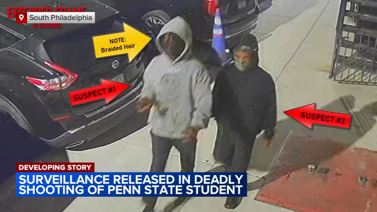 Philadelphia police release images of suspects in killing of Penn State student
