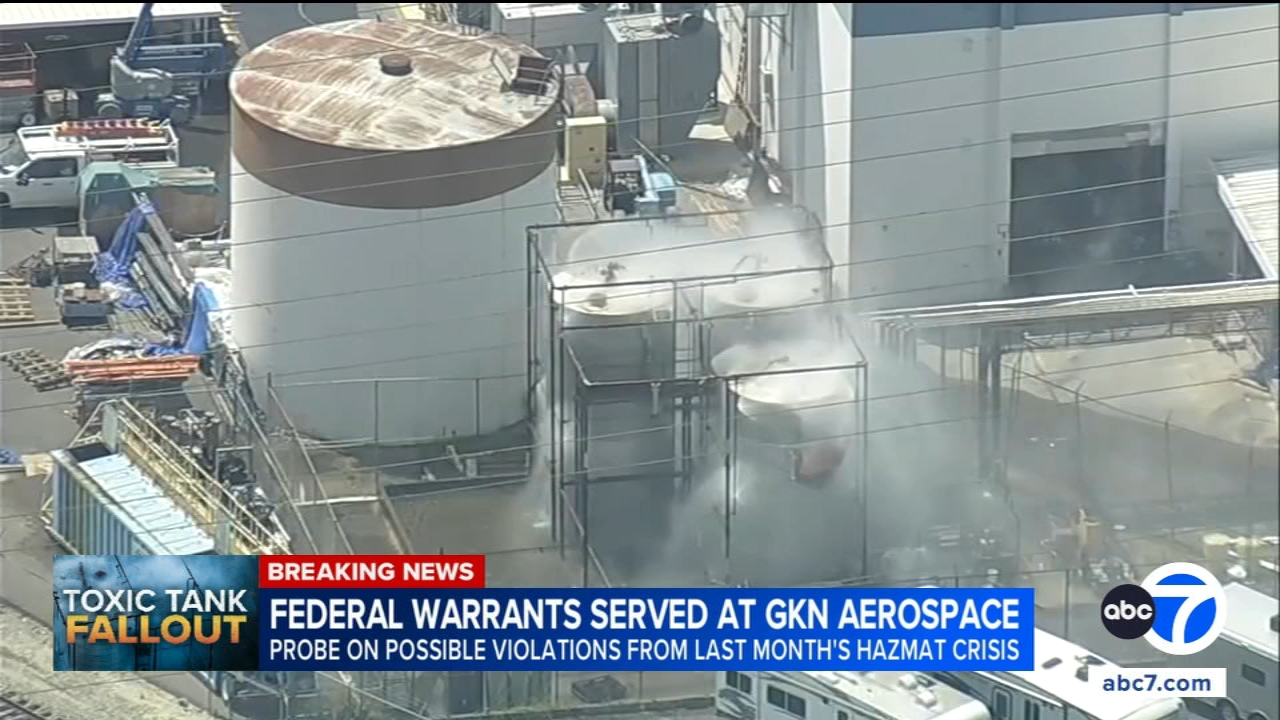 Federal search warrant served at Garden Grove aerospace facility after chemical tank crisis