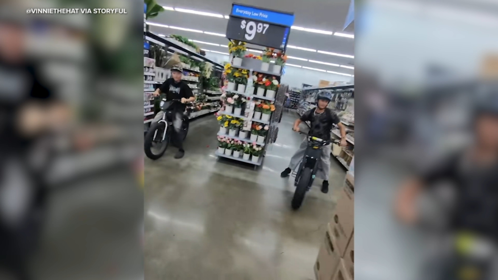 Teens caught on video riding e-bikes through aisles of Walmart in Orange County