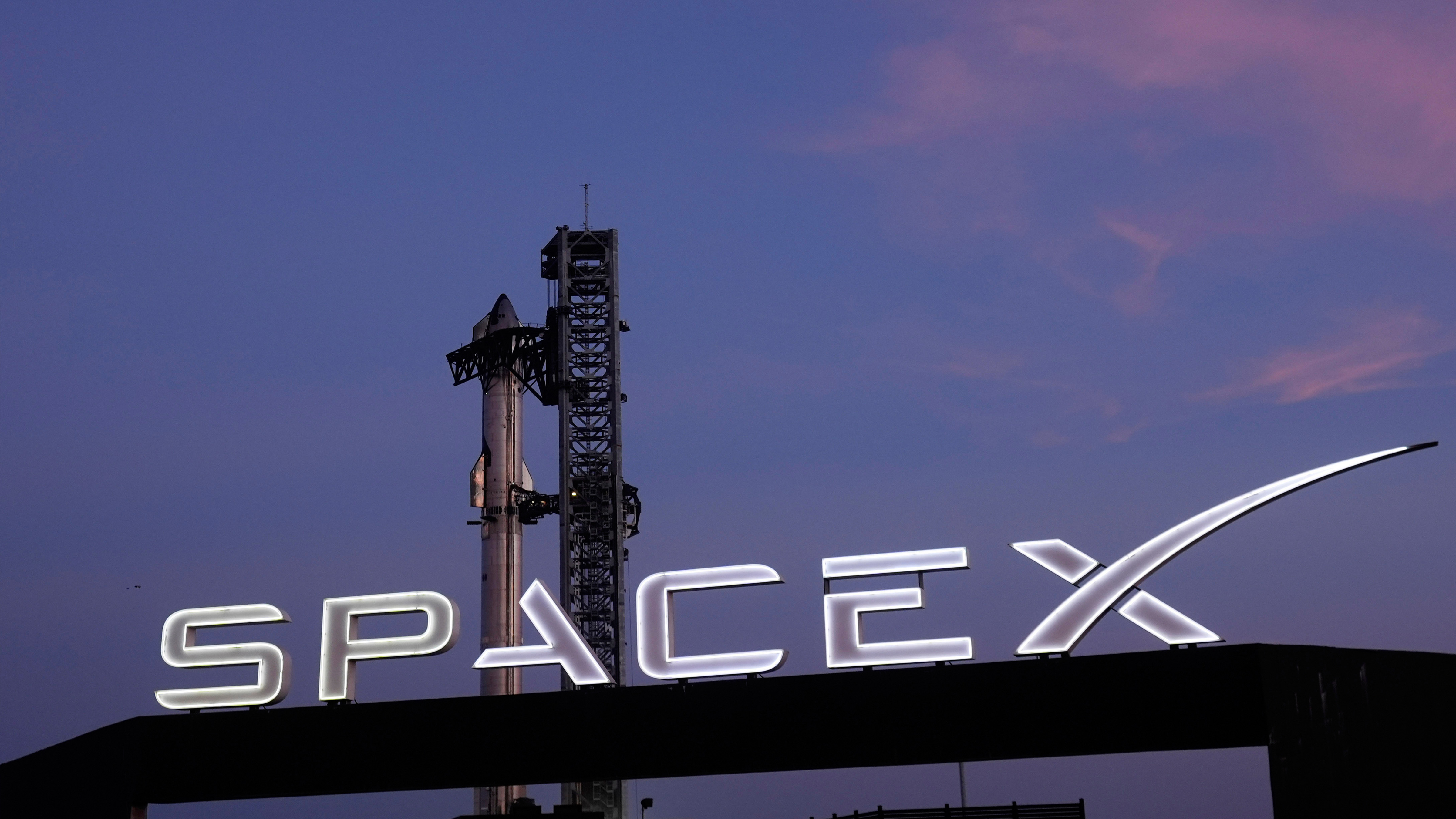SpaceX's mega rocket Starship prepares for a test flight from Starbase in Boca Chica, Texas, Monday, Nov. 18, 2024.