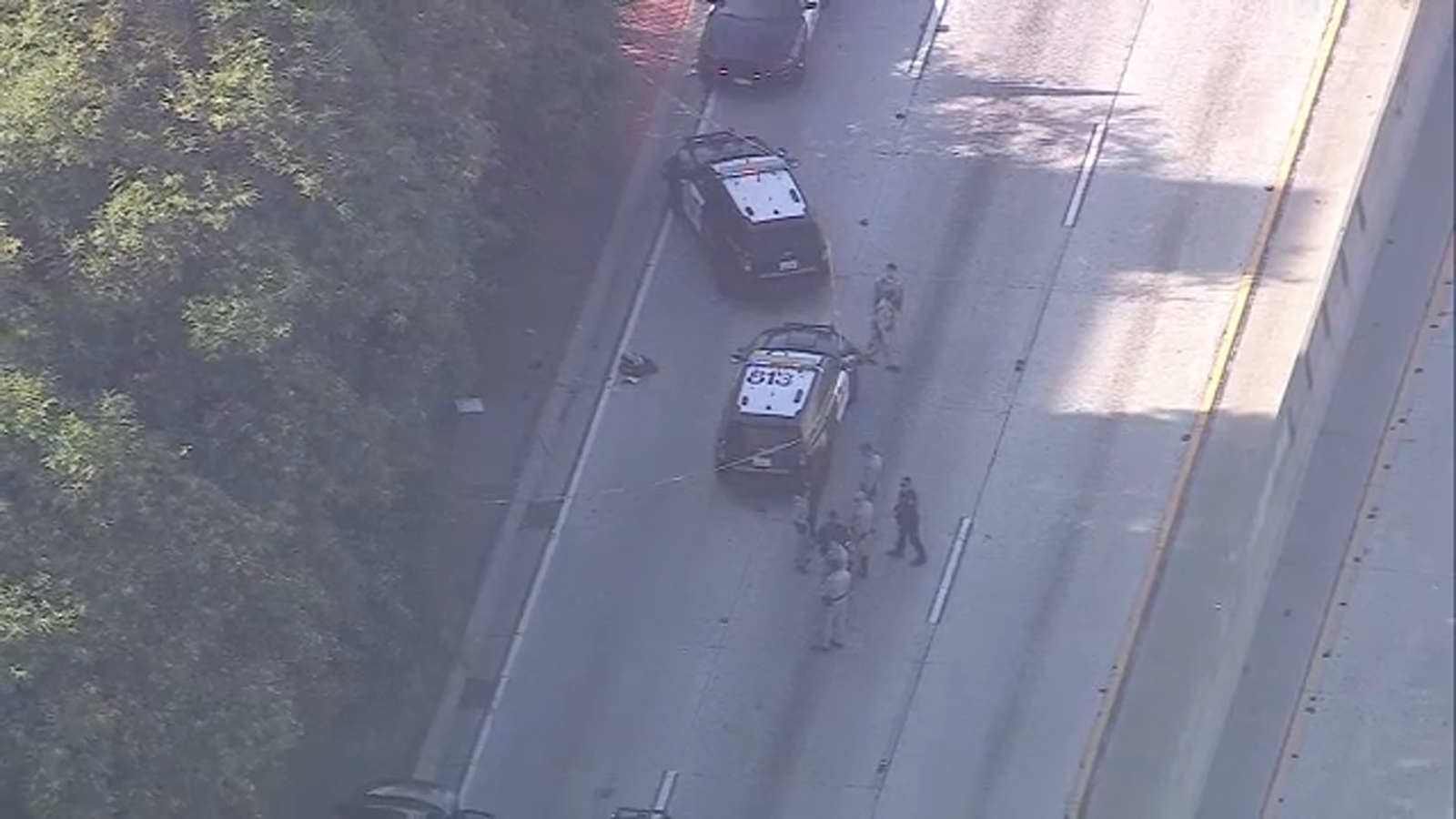 CHP shoots suspect on 101 Freeway in Boyle Heights; all northbound lanes closed CHP shoots suspect on 101 Freeway in Boyle Heights; all northbound lanes closed