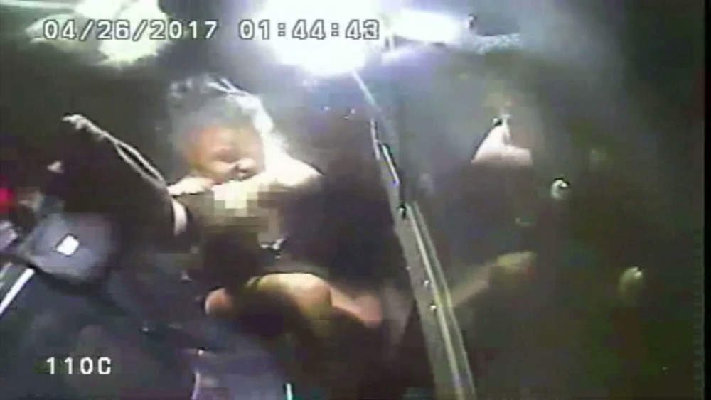 Topless woman gets in mace fight with police, loses