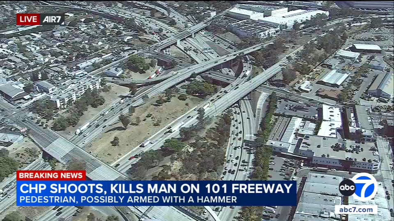 CHP shooting shuts down northbound side of 101 Freeway in Boyle Heights