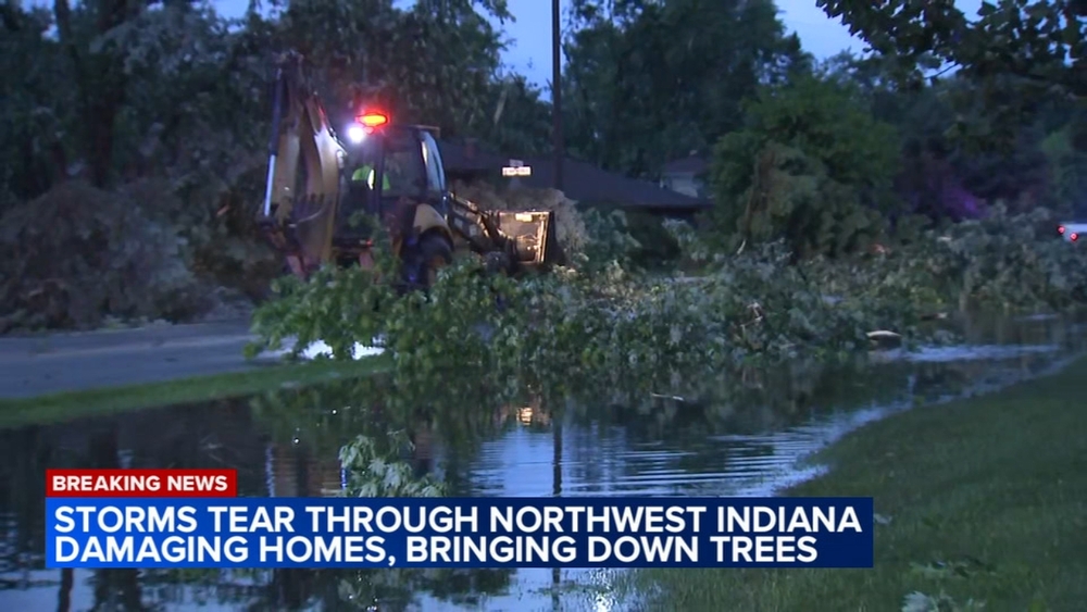 Severe storms tear through Northwest Indiana