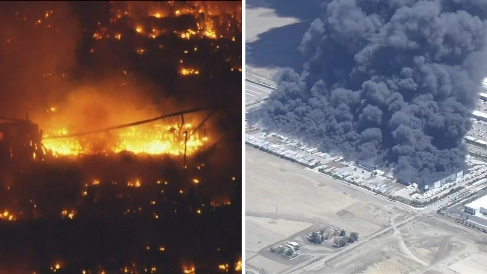 Live updates: Massive fire breaks out at medical distribution warehouse in Tracy, evacs underway