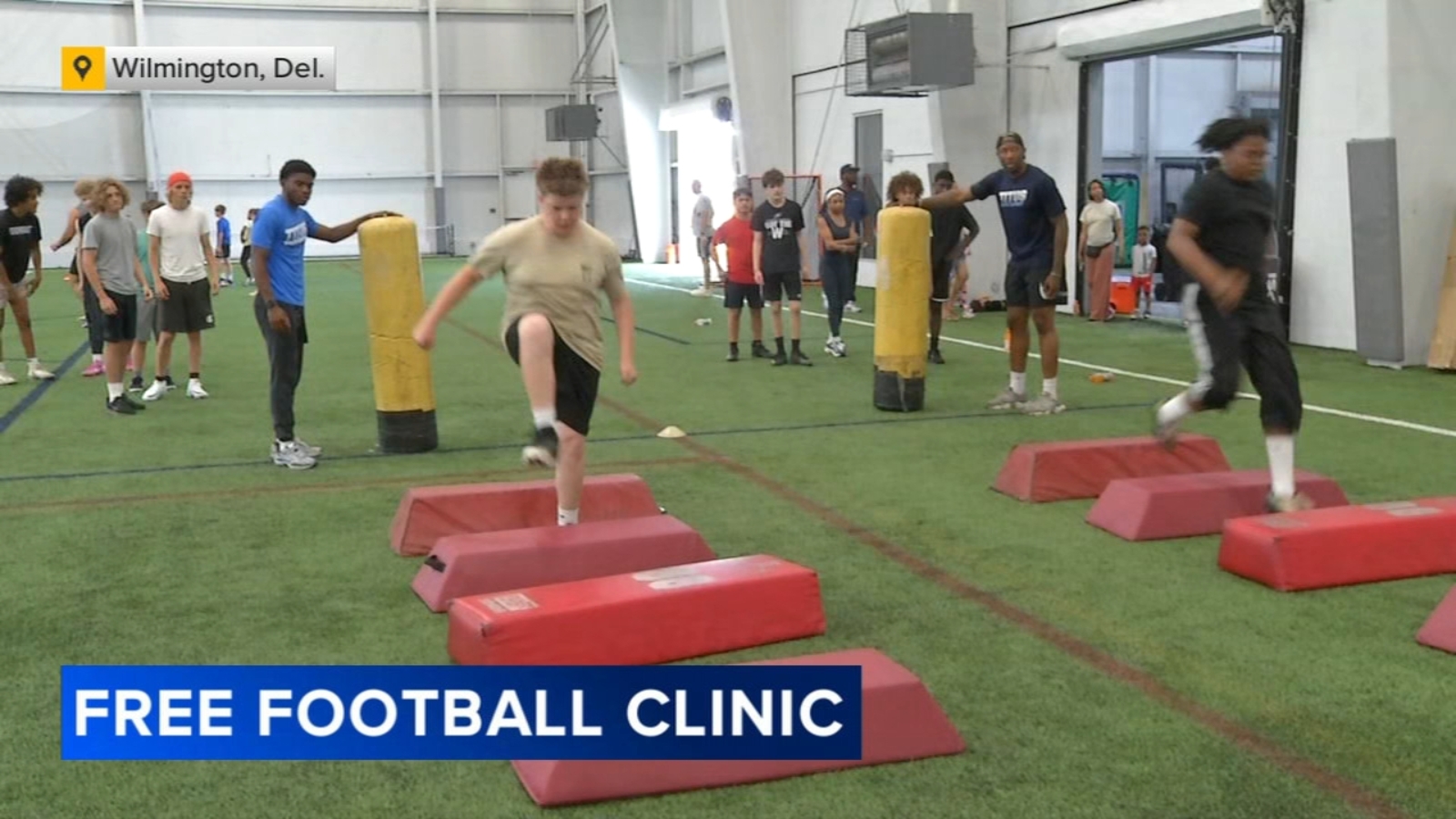 Football clinic features Delaware's top NFL players