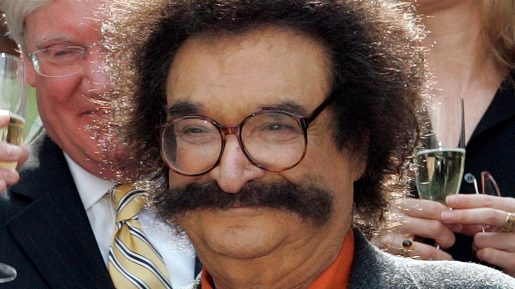 FILE - In this May 31, 2006 file photo, film critic Gene Shalit is seen during a toast with "Today" show cast and crew at the end of Katie Couric's final show, in New York.
