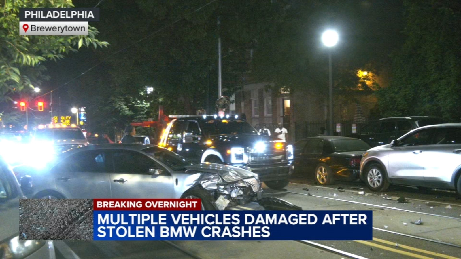 Multiple vehicles damaged in Brewerytown crash - 6abc Philadelphia