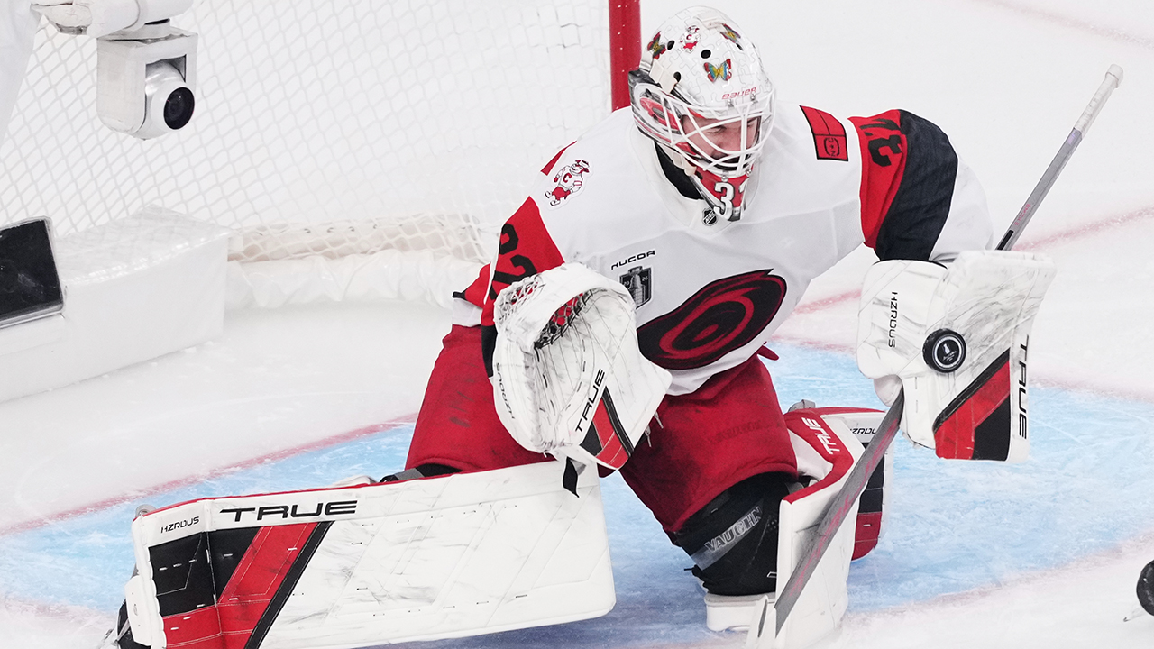 Brandon Bussi has been top-shelf in goal for the Canes. He had 22 saves in a Game 6 shutout.