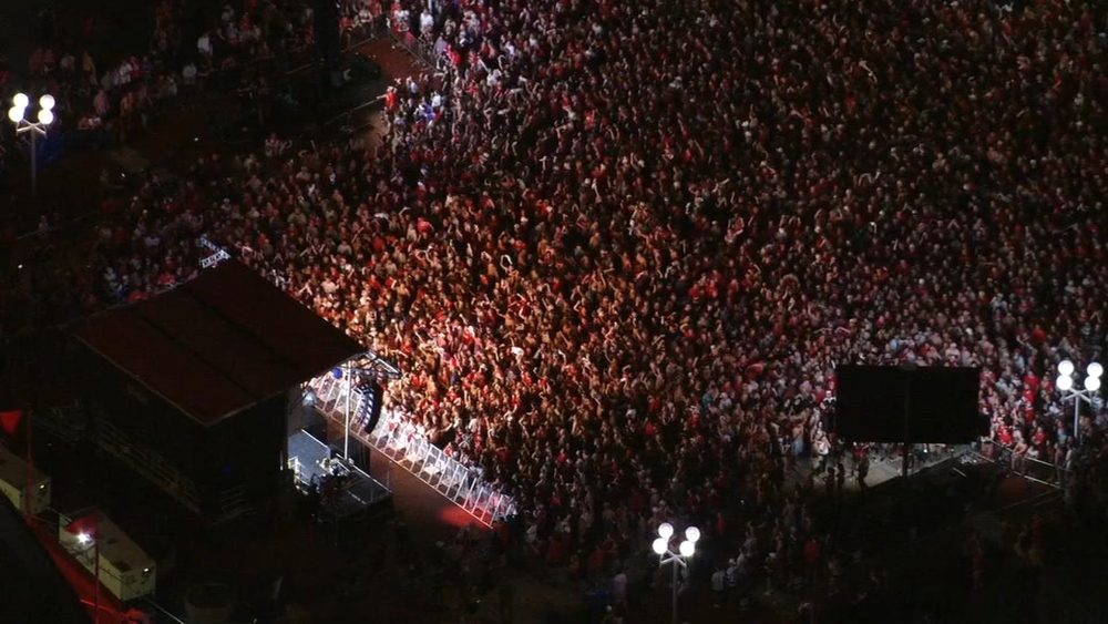 Chopper 11: Caniacs celebrating Stanley Cup win outside Lenovo Center