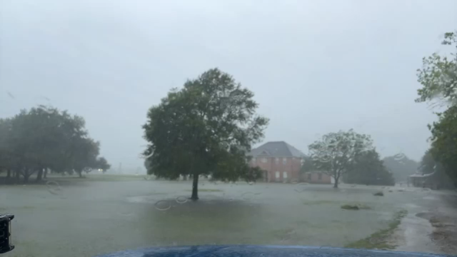 ABC13 Storm Tracker Jaime spots high water in Waller County as heavy downpours fill the area Monday, June 15, 2026.