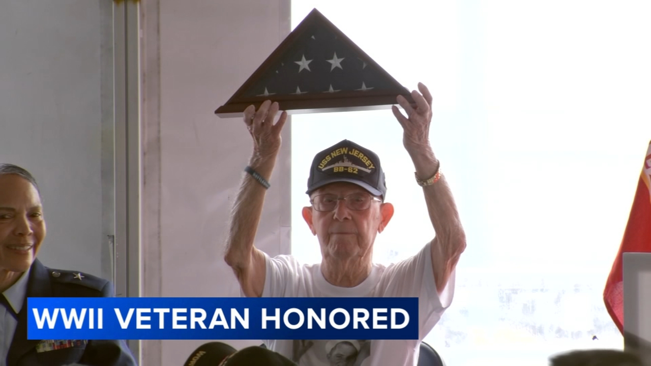 World War II veteran returns to Battleship New Jersey after 82 years